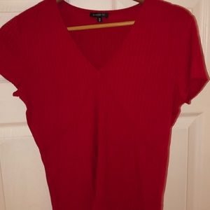 DYNAMITE red bodycon T-shirt